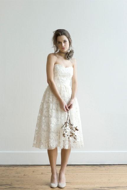 My Wedding Look, wedding dress, white, lace, short, cocktail