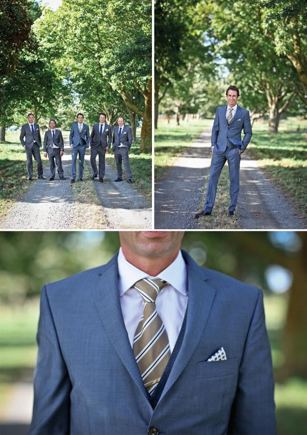 Groom, groomsen, suit, tie, grey