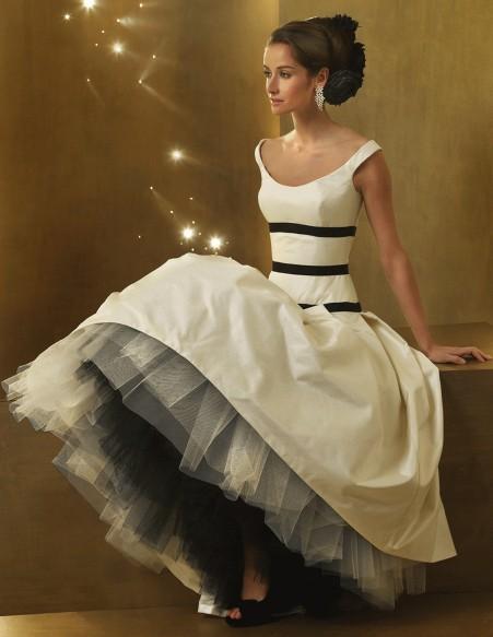 Dress Shortlist, wedding dress, black and white, elegant