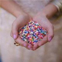 Miscellaneous. Throw sprinkles instead of confetti! But will it harm ' the dress'?