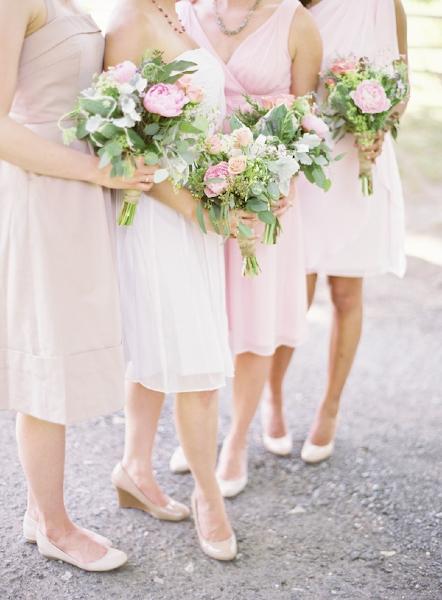 Bridesmaid Look, bridesmaid, bouquet, pink, blush