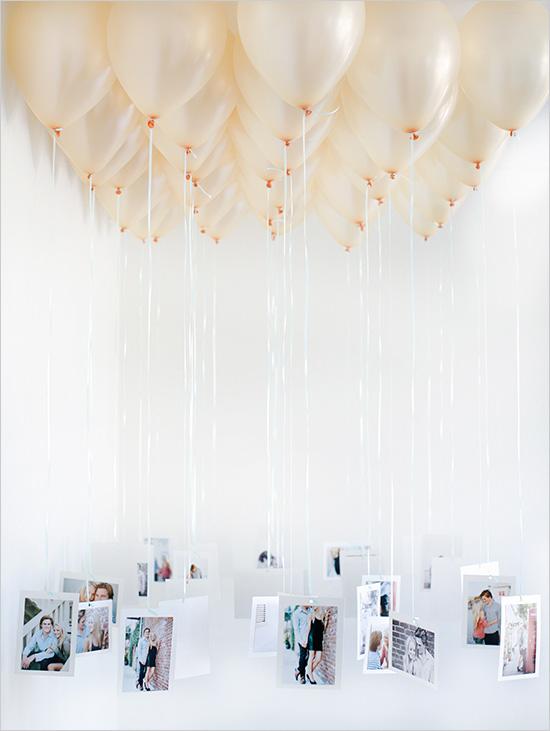 DIY Details, A balloon chandelier - awesome DIY inspiration from The Wedding Chicks! Find out how to