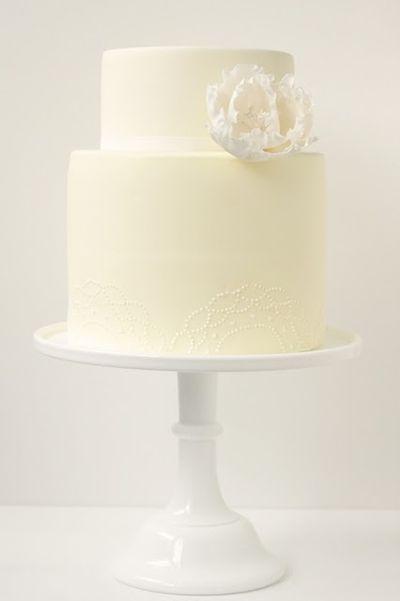 Cakes & Sweets, wedding cake, white, cream, flower