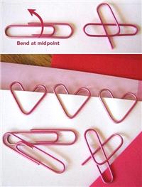 Miscellaneous. Paper clip hearts