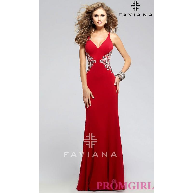 My Stuff, https://www.petsolemn.com/faviana/1050-v-neck-floor-length-faviana-prom-dress.html