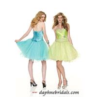 Mori lee Sticks And Stones collection party dresses Style 9064 Tulle and Charmeuse with Beading - Co