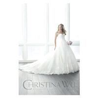Christina Wu Brides 15621 Wedding Dress - Wedding Ball Gown Illusion, Strapless, Sweetheart Long Chr