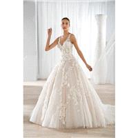 Style 640 by Ultra Sophisticates by Demetrios - Sleeveless Floor length V-neck LaceTulle Ballgown Ch