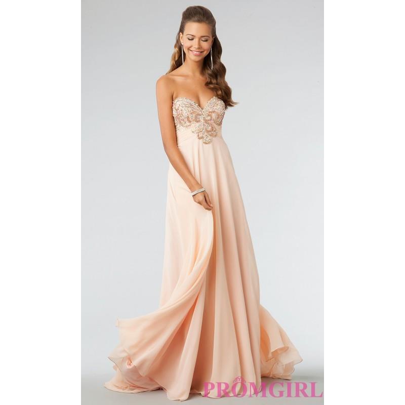 My Stuff, JVN by Jovani Strapless Floor Length Prom Dress - Brand Prom Dresses|Beaded Evening Dresse