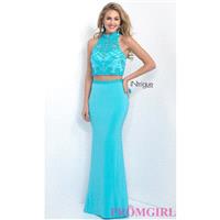 High Neck Two Piece Sleeveless Jewel Embellished Intrigue - Brand Prom Dresses|Beaded Evening Dresse