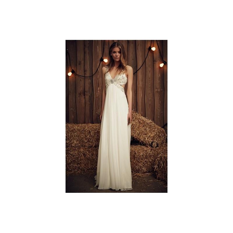 My Stuff, Jenny Packham Spring 2017 Wedding Dress 15 - A-Line White V-Neck Spring 2017 Full Length J