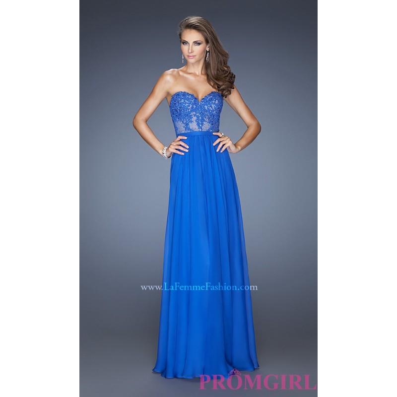 My Stuff, Strapless Gown for Prom by La Femme 20393 - Brand Prom Dresses|Beaded Evening Dresses|Uniq