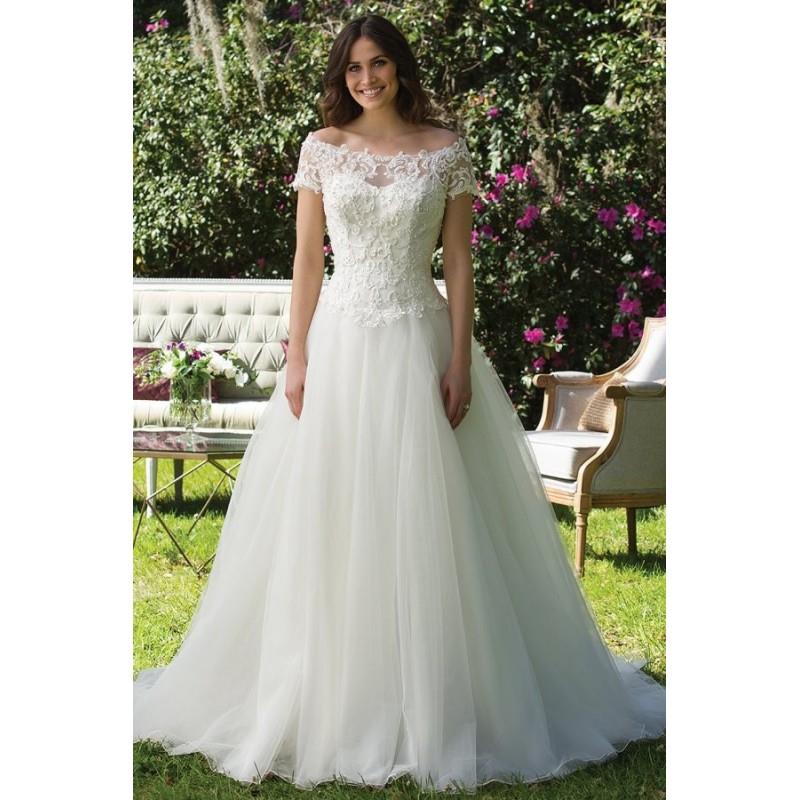My Stuff, Style 3956 by Sincerity Bridal - Off-the-shoulder Short sleeve Ballgown LaceSatinTulle Cha