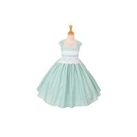 Mint Linen and Lace Dress Style: D6347 - Charming Wedding Party Dresses|Unique Wedding Dresses|Gowns