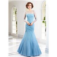 Sexy Trumpet/Mermaid Bateau Long Sleeve Beading Sweep/Brush Train Satin&Tulle Mother of the Bride Dr