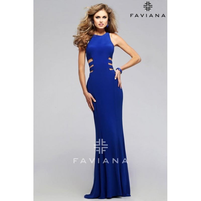 My Stuff, Faviana 7820 Royal,Purple,Black,Red Dress - The Unique Prom Store