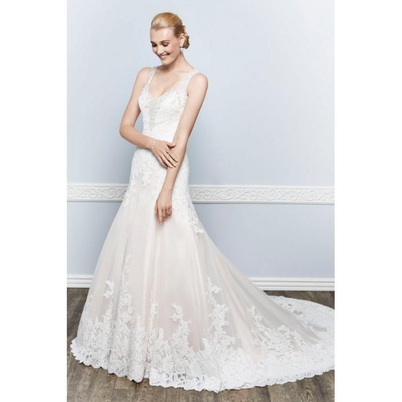 My Stuff, Style 1650 by Kenneth Winston - Floor length LaceOrganza V-neck A-line Sleeveless Semi-Cat