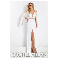 Rachel Allan Prima Donna 5921 Dress - Long Fitted, Full Skirt Prom Illusion, V Neck Rachel Allan Dre