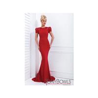 Tony Bowls Evenings TBE11430 Short Sleeve Mermaid Dress - Brand Prom Dresses|Beaded Evening Dresses|