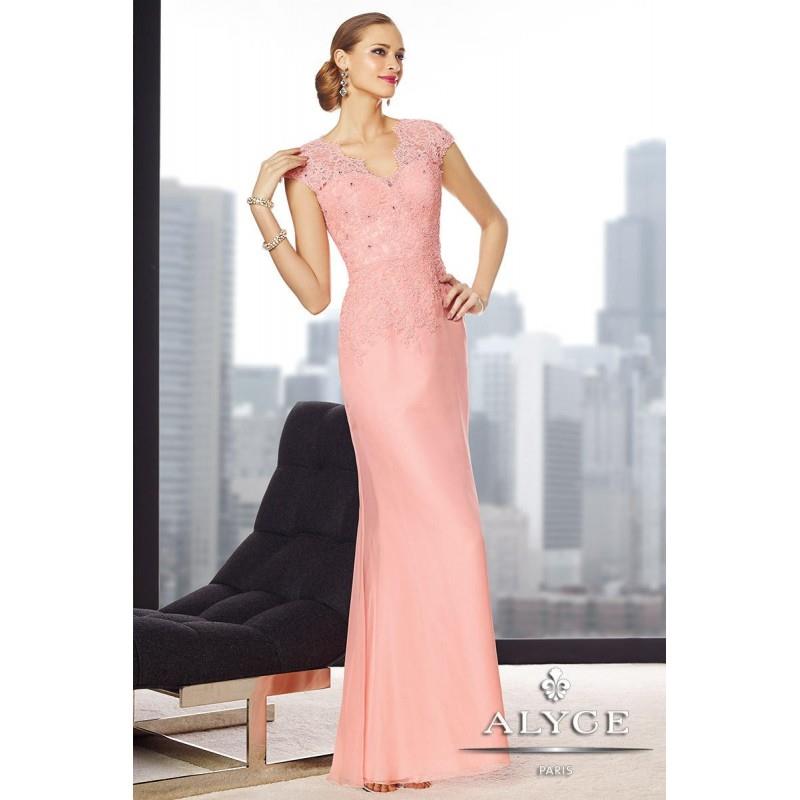 My Stuff, Jean De Lys by Alyce Paris 29692 Light Pink,Burgundy,Sand Dress - The Unique Prom Store
