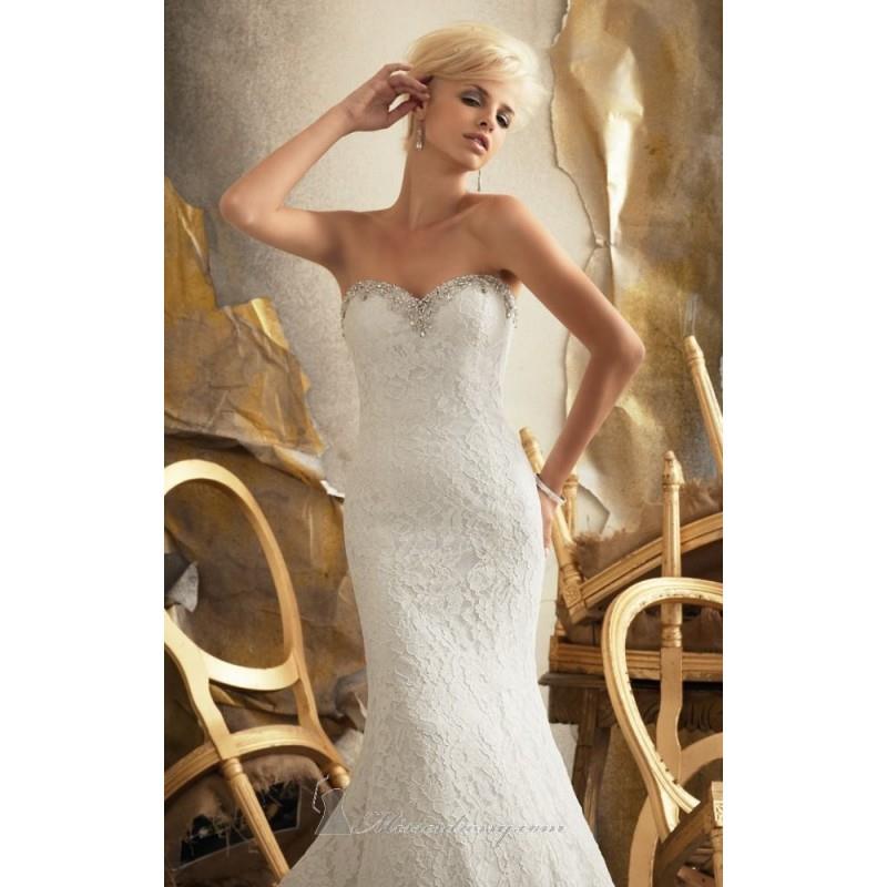 My Stuff, 2014 Cheap Strapless Embroidered Lace by Bridal by Mori Lee 1918 Dress - Cheap Discount Ev