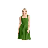 Moss Azazie Siena - Knee Length Illusion Chiffon And Lace Dress - Cheap Gorgeous Bridesmaids Store