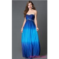 Royal Blue and Turquoise Ombre Prom Dress by Onyx Nite - Discount Evening Dresses |Shop Designers Pr