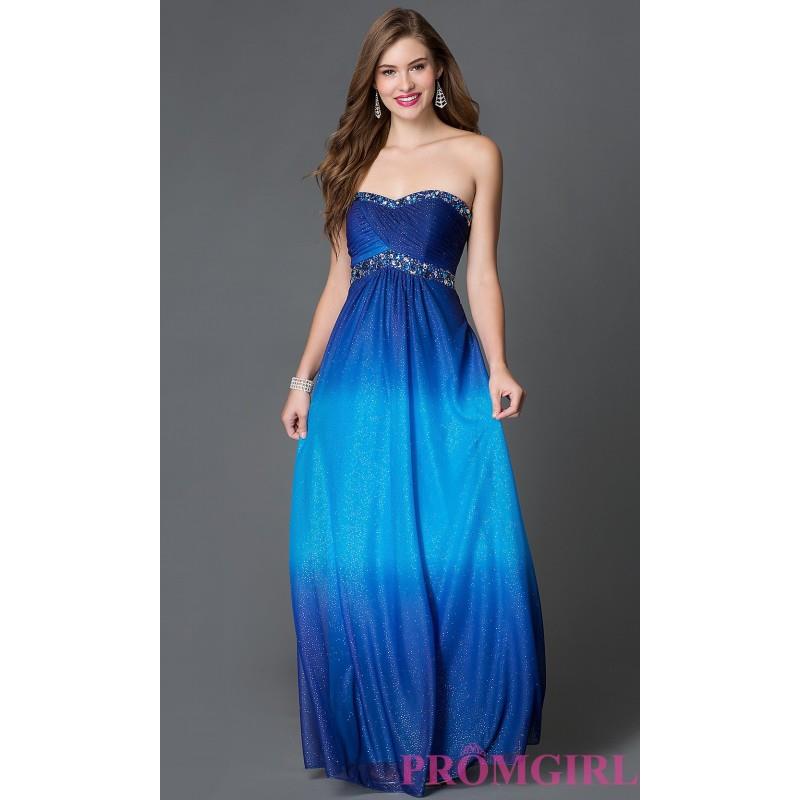 My Stuff, Royal Blue and Turquoise Ombre Prom Dress by Onyx Nite - Discount Evening Dresses |Shop De