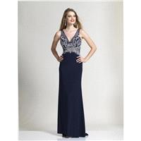 Navy Dave and Johnny 2483  Dave and Johnny - Elegant Evening Dresses|Charming Gowns 2017|Demure Prom
