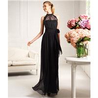Elegant A-line Halter Lace Floor-length Chiffon  Cocktail Dresses - Dressesular.com