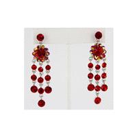 Helens Heart Earrings JE-X001662-S-Red Helen's Heart Earrings - Rich Your Wedding Day