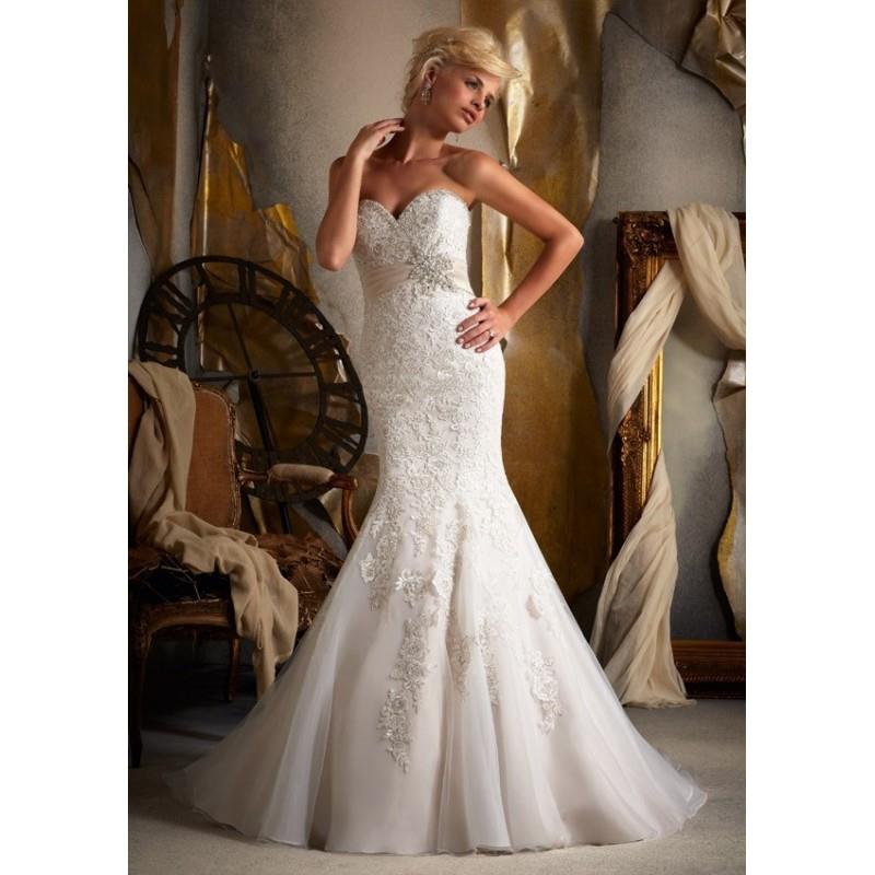 My Stuff, Mori Lee 1903 Fit and Flare Sweetheart Neckline Embroidered - Mermaid Strapless, Sweethear