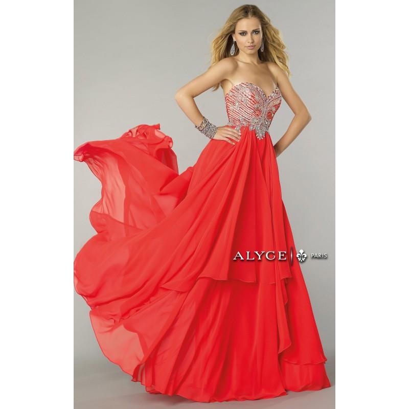My Stuff, Baby Pink Alyce Paris 6443 - Chiffon Dress - Customize Your Prom Dress