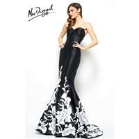 Black/Ivory Mac Duggal 80629R - Customize Your Prom Dress