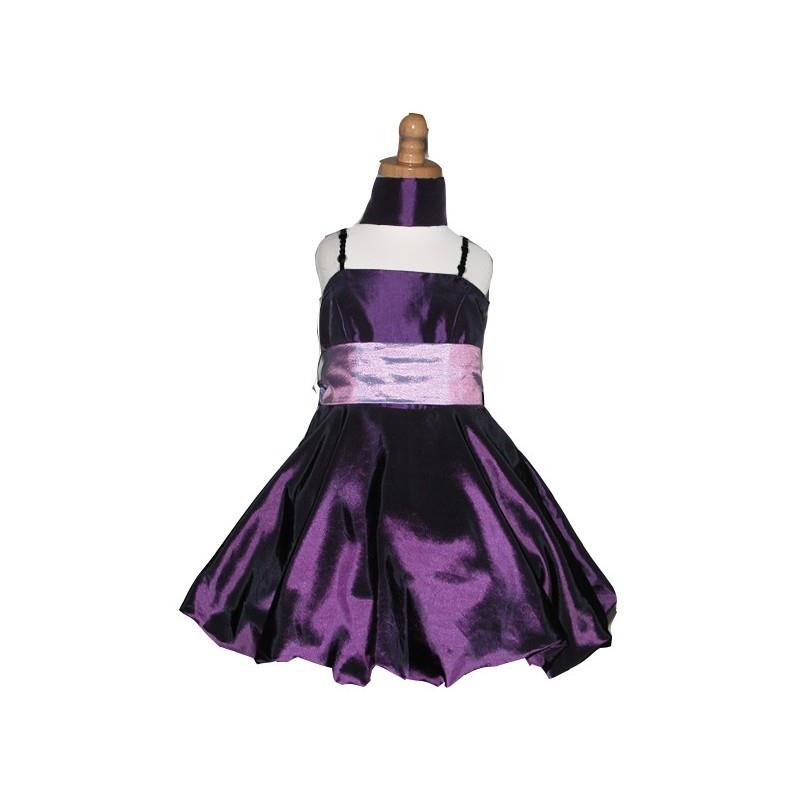 My Stuff, Purple Bubble Dress w/ Bead Shoulder Straps Style: D3270 - Charming Wedding Party Dresses|