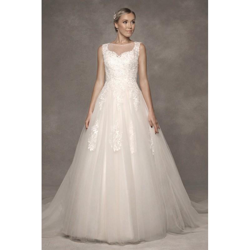 My Stuff, Style 1600358 by LQ Designs - Ivory  White Lace  Tulle Floor Sweetheart  Illusion Ballgown