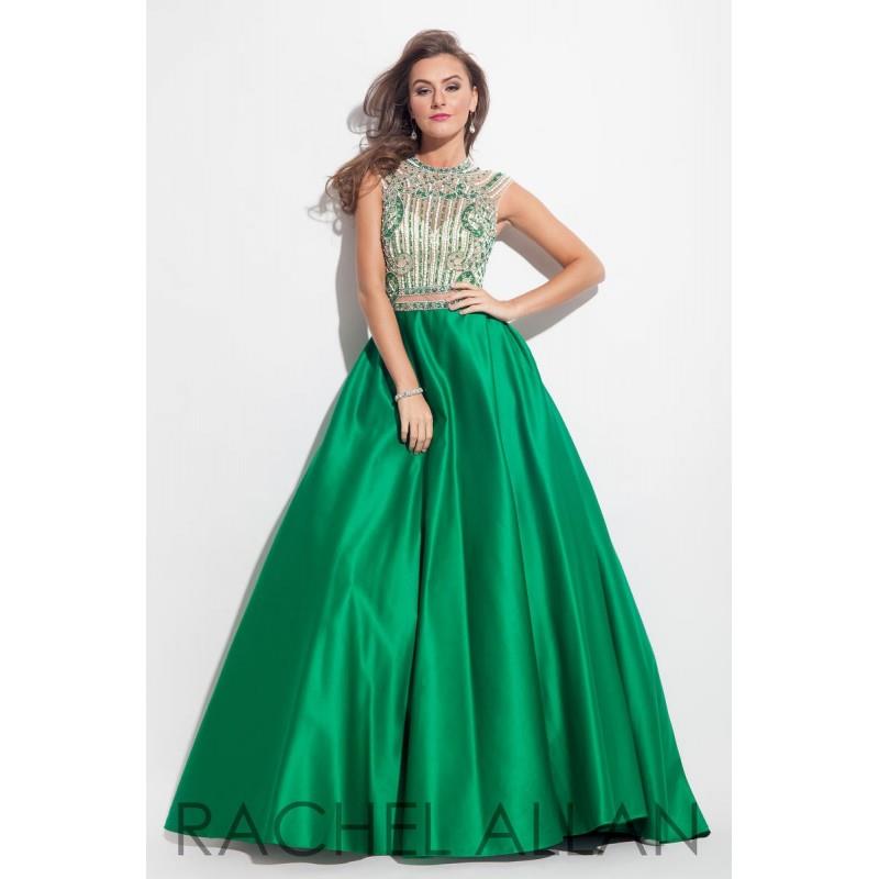 My Stuff, Rachel Allan Prom 7142 Royal,Emerald,Tangerine Dress - The Unique Prom Store