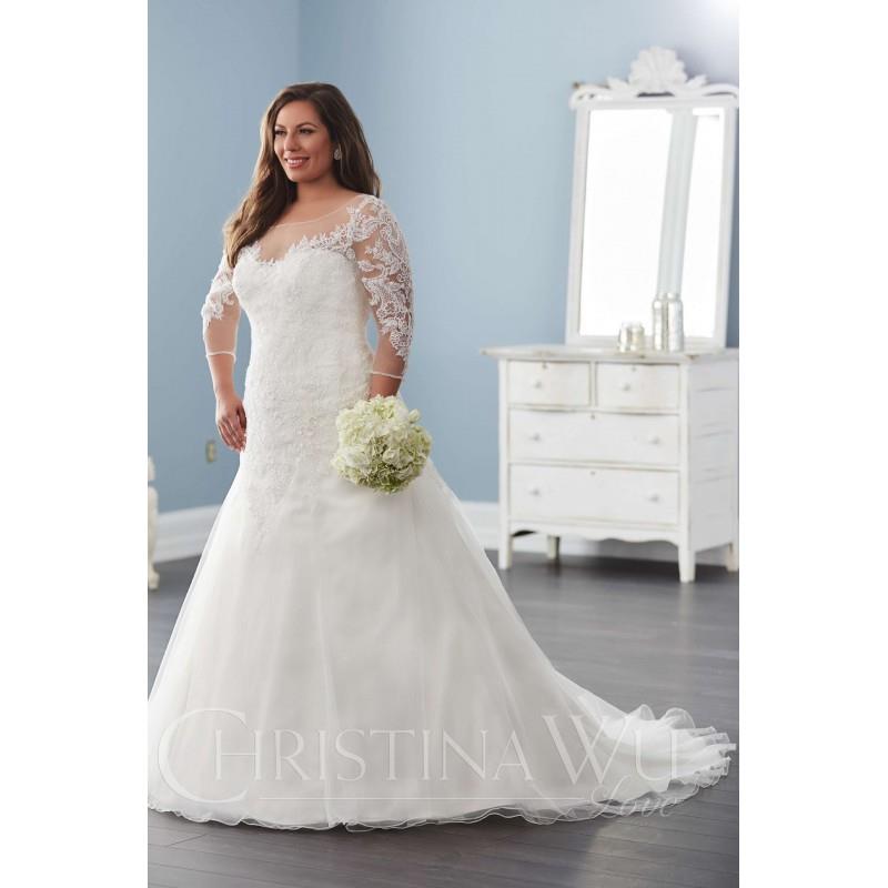My Stuff, Eternity Bride Plus-Size Dresses Style 29282 by Love by Christina Wu - Ivory  White Lace L