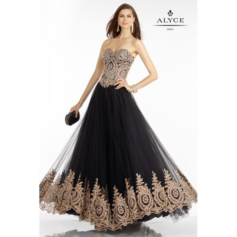 My Stuff, Alyce Paris 6596 Prom Dress - Strapless, Sweetheart Fit and Flare Prom Alyce Paris Long Dr