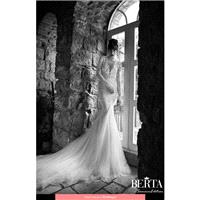Berta Bridal - 06 Summer Edition 2014 Floor Length Deep V-neck Mermaid Long sleeve Long - Formal Bri