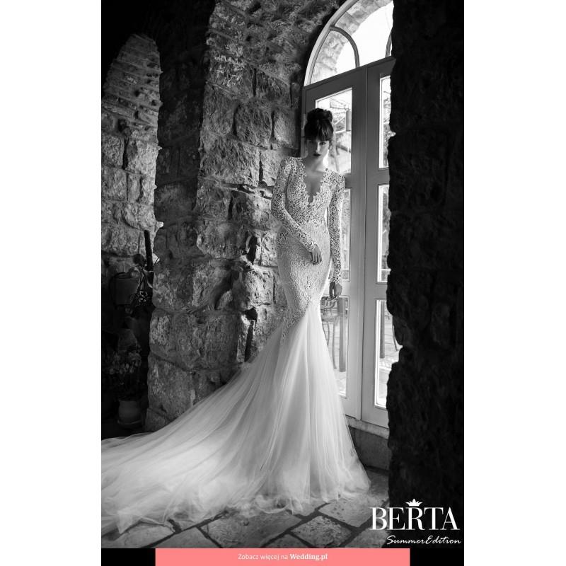 My Stuff, Berta Bridal - 06 Summer Edition 2014 Floor Length Deep V-neck Mermaid Long sleeve Long -