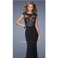 La Femme 21110 Lace Embroidered Jersey Prom Dress - Crazy Sale Bridal Dresses|Special Wedding Dresse