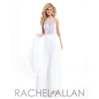 Rachel Allan Prom 6851 White,Lilac,Aqua Dress - The Unique Prom Store