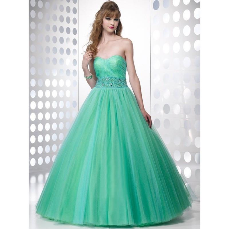 My Stuff, Pretty Ball Gown Sweetheart Beading Sleeveless Floor-length Tulle Prom Dresses In Canada P