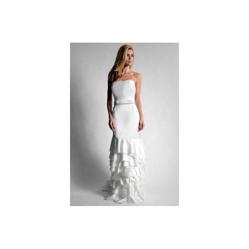 My Stuff, Elizabeth St. John FW13 Dress 5 - Full Length White Strapless Fall 2013 Sheath Elizabeth S