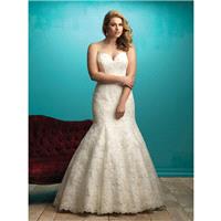 Allure Bridals W360 Wedding Dress - Strapless, Sweetheart Long Allure Bridals Fitted Plus Size Weddi