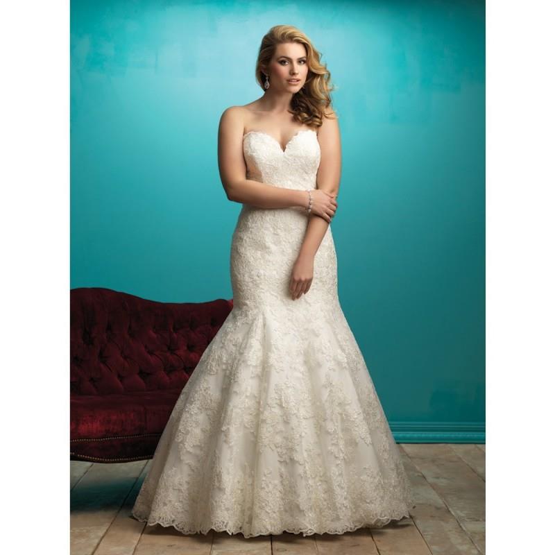 My Stuff, Allure Bridals W360 Wedding Dress - Strapless, Sweetheart Long Allure Bridals Fitted Plus