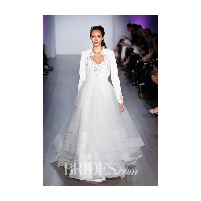 My Stuff, Hayley Paige - Fall 2015 - Long Sleeve A-line Wedding Dress - Stunning Cheap Wedding Dress