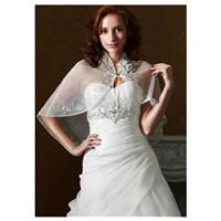 Romantic Tulle & Organza Sweetheart Neckline Natural Waistline A-line Wedding Dress - overpinks.com