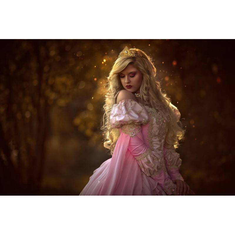 My Stuff, Sale!  Pink Ombre Sleeping Beauty Princess Medieval Fantasy Gown Size Medium - Hand-made B